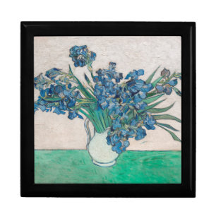 Van Gogh Iris Vase Painting Impressionism Gift Box