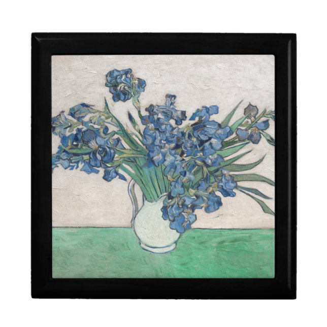 Van Gogh Iris Vase Painting Impressionism Gift Box (Front)