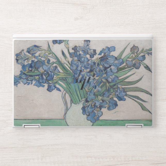 Van Gogh Iris Vase Painting Impressionism HP Laptop Skin (Front)