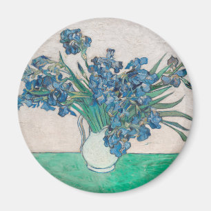 Van Gogh Iris Vase Painting Impressionism Magnet