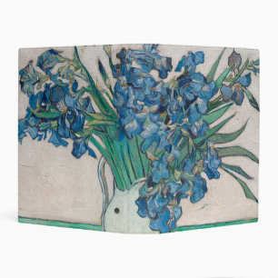 Van Gogh Iris Vase Painting Impressionism Mini Binder