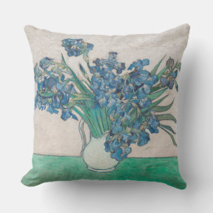 Van Gogh Iris Vase Painting Impressionism Outdoor Pillow