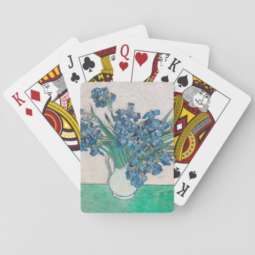 Van Gogh Iris Vase Painting Impressionism Poker Cards