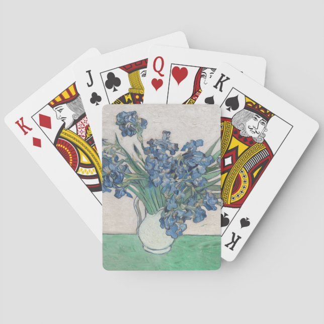 Van Gogh Iris Vase Painting Impressionism Poker Cards (Back)