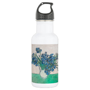Van Gogh Iris Vase Painting Impressionism Stainless Steel Water Bottle