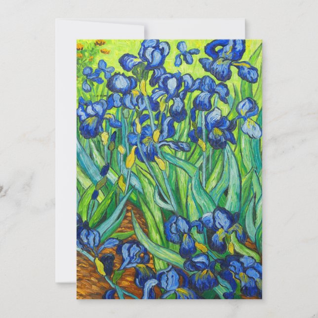 Van Gogh Irises Announcement (Front)