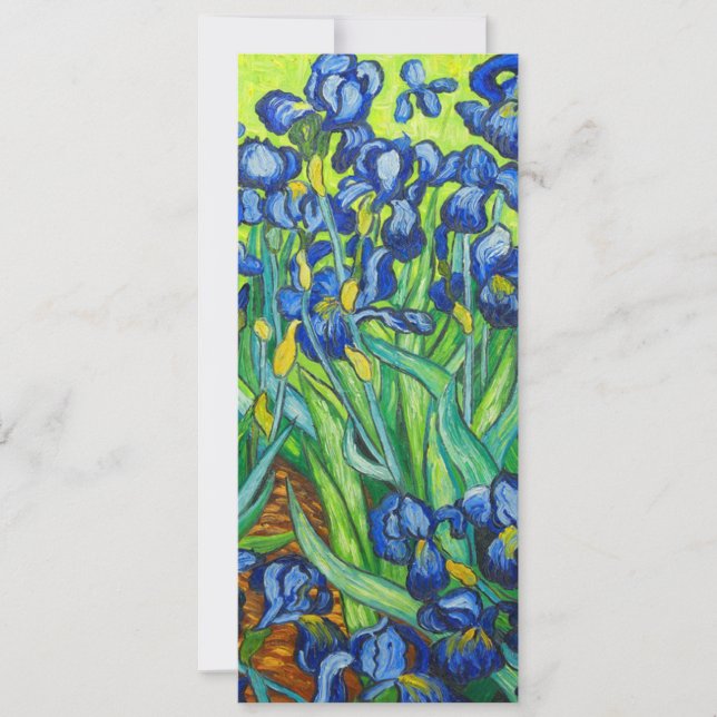 Van Gogh Irises Announcement (Front)