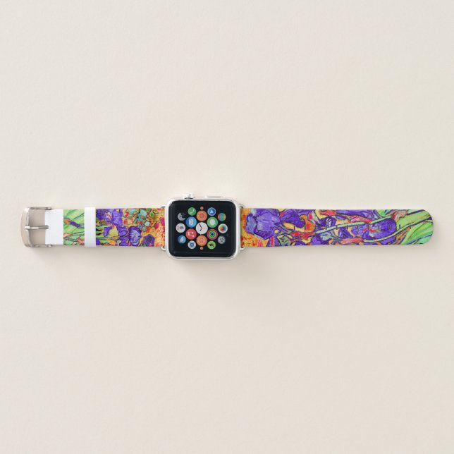 Van Gogh, Irises at St. Remy Apple Watch Band (Front)