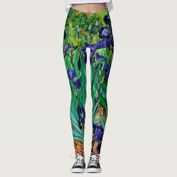Van Gogh Irises At St. Remy Leggings by The_Masters at Zazzle
