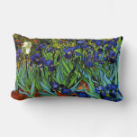 Van Gogh - Irises, Beautiful Painting Lumbar Pillow at Zazzle