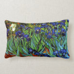 Van Gogh - Irises, beautiful painting Lumbar Pillow<br><div class="desc">Van Gogh - Irises,  beautiful floral painting</div>