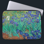 Van Gogh Irises. Blue floral vintage impressionism Laptop Sleeve<br><div class="desc">Van Gogh "Irises" laptop sleeve. Blue floral impressionism art.</div>