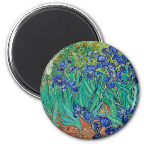 Van Gogh Irises Blue floral vintage impressionism Magnet