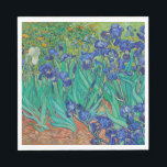 Van Gogh Irises. Blue floral vintage impressionism Napkins<br><div class="desc">Van Gogh "Irises" napkin. Blue floral impressionism art.</div>
