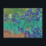Van Gogh Irises. Blue floral vintage impressionism Postcard<br><div class="desc">Van Gogh "Irises" postcard. Blue floral impressionism art.</div>