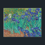 Van Gogh Irises. Blue floral vintage impressionism Postcard<br><div class="desc">Van Gogh "Irises" postcard. Blue floral impressionism art.</div>