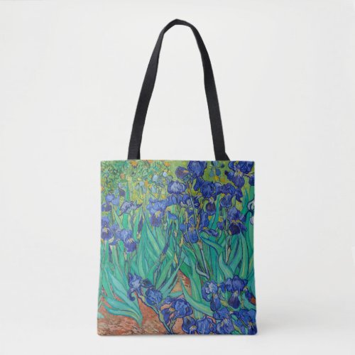 Van Gogh Irises Blue floral vintage impressionism Tote Bag
