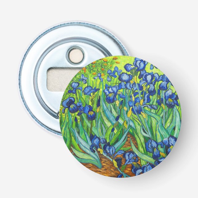 Van Gogh Irises Bottle Opener (Front)