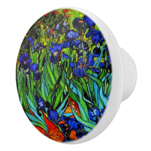 Van Gogh _ Irises Ceramic Knob