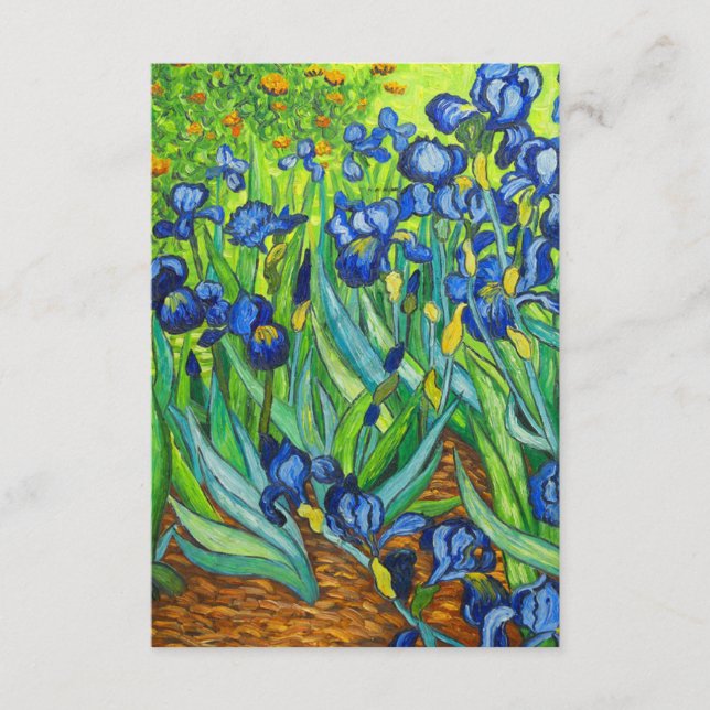 Van Gogh Irises Enclosure Card (Front)