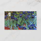 Van Gogh Irises (F608) Vintage Fine Art Business Card (Back)