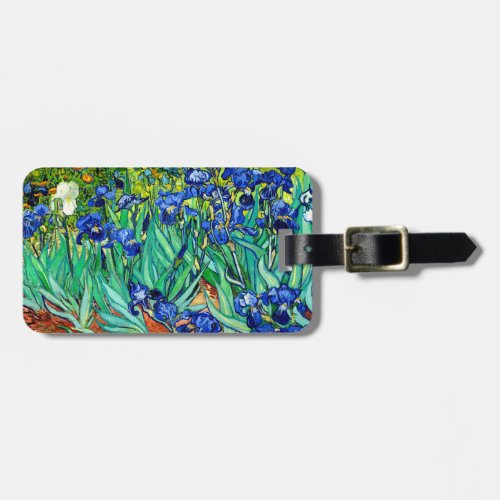Van Gogh Irises F608 Vintage Fine Art Luggage Tag