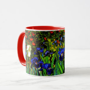 Van Gogh - Irises, famous Vincent van Gogh paintin Mug
