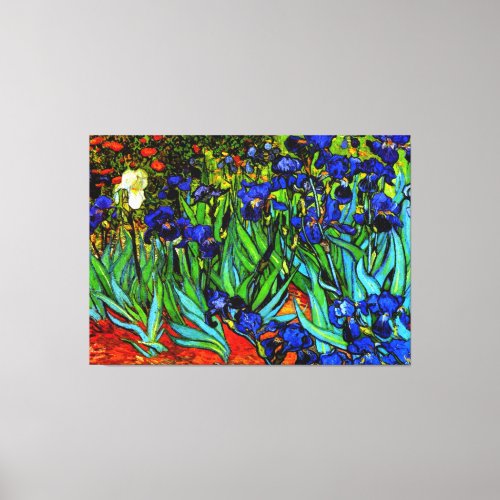 Van Gogh _ Irises fine art painting Canvas Print