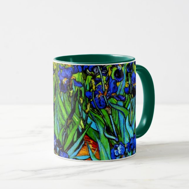 Van Gogh - Irises, fine art painting Mug (Front Right)