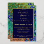 Van Gogh Irises Floral Painting Bridal Shower Gold Foil Invitation<br><div class="desc">Elegant Gold Foil printing on a digital version of the painting "Irises" by Vincent Van Gogh  (30 March 1853 – 29 July 1890).</div>