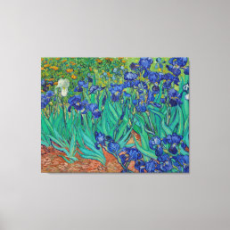 Van Gogh Irises Floral Painting Canvas Print