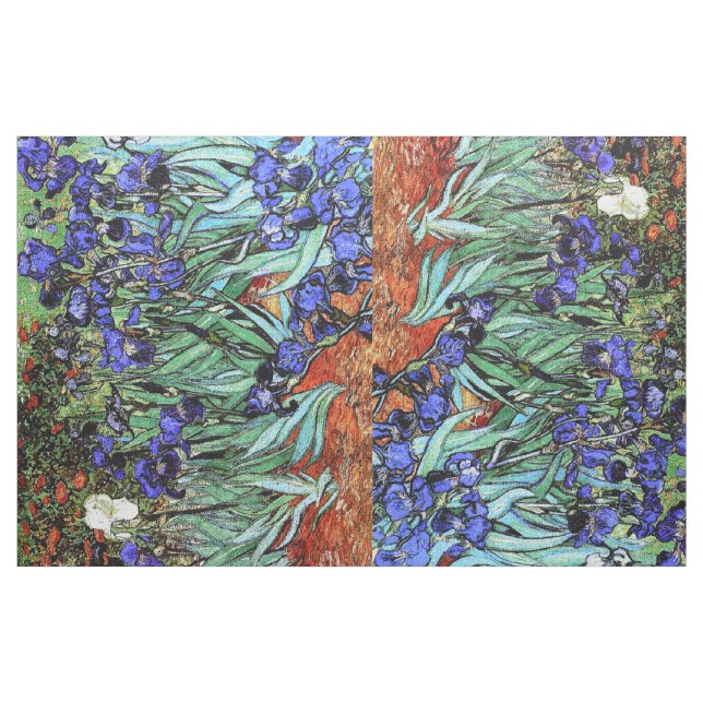 Van Gogh Irises Flowers Floral Fabric (Yard)