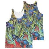 Van Gogh Irises Flowers Floral Impressionism All-Over-Print Tank Top (Front and Back)