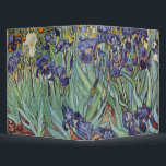 Van Gogh Irises Impressionist Painting Binder<br><div class="desc">Vincent Van Gogh Irises at Saint Remy - Irises by Vincent Van Gogh is a wonderful impressionistic painting by one of the master impressionism artists of all time. The iris garden is swirling with color and emotion, as the purple irises flow up from their blue green stems and leaves. There...</div>
