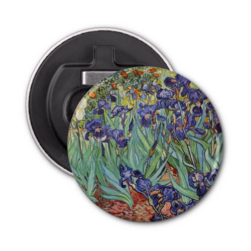 Van Gogh Irises Impressionist Painting Bottle Opener