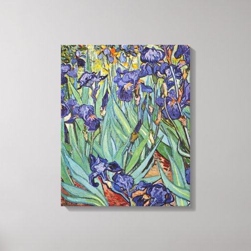 Van Gogh Irises Impressionist Painting Canvas Print