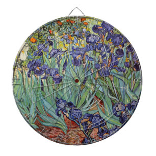 Van Gogh Irises Impressionist Painting Dart Board