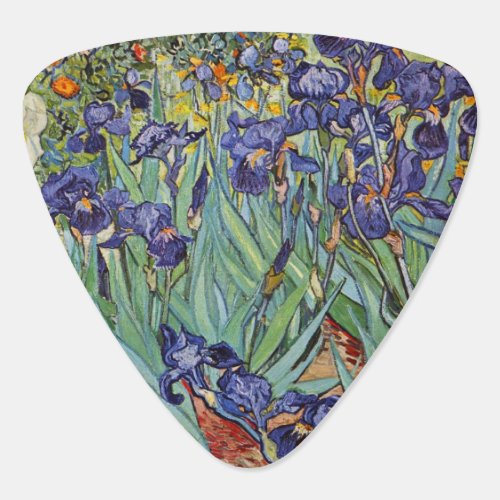 Van Gogh Irises Impressionist Painting Guitar Pick