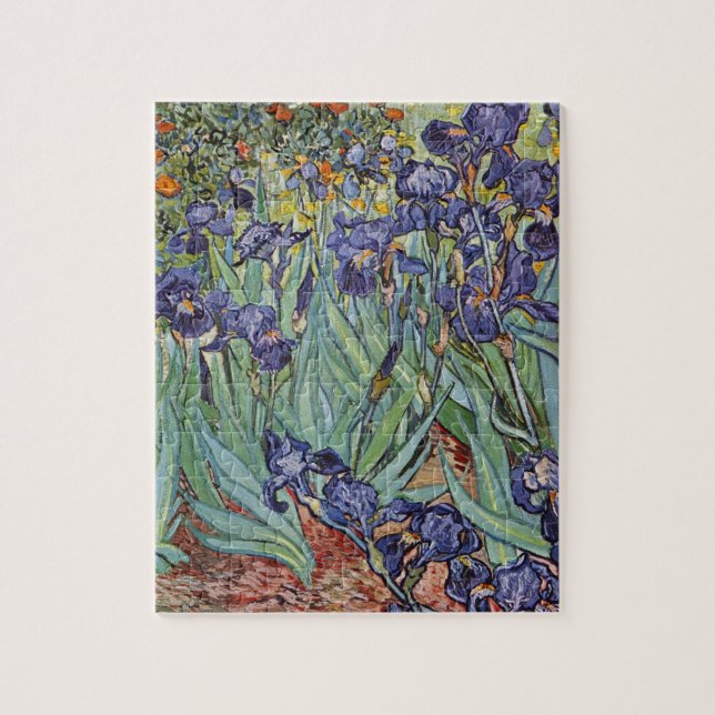 Van Gogh Irises Impressionist Painting Jigsaw Puzzle (Vertical)