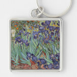 Van Gogh Irises Impressionist Painting Keychain at Zazzle