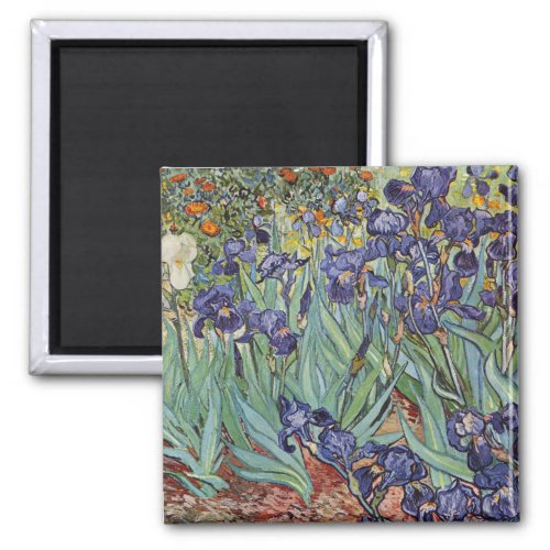 Van Gogh Irises Impressionist Painting Magnet