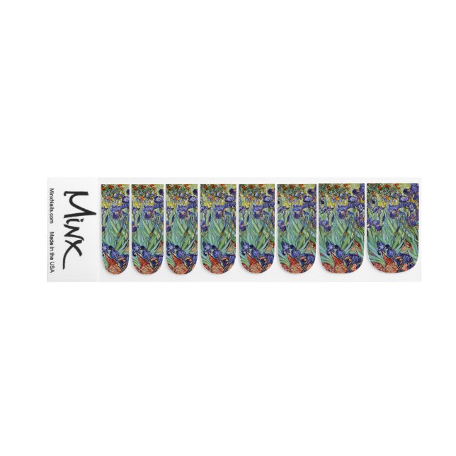Van Gogh Irises Impressionist Painting Minx Nail Art (Right Hand)