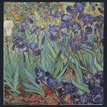 Van Gogh Irises Impressionist Painting Napkin<br><div class="desc">Vincent Van Gogh Irises at Saint Remy - Irises by Vincent Van Gogh is a wonderful impressionistic painting by one of the master impressionism artists of all time. The iris garden is swirling with color and emotion, as the purple irises flow up from their blue green stems and leaves. There...</div>
