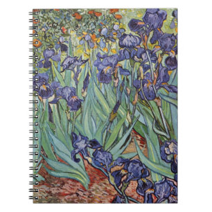 Van Gogh Irises Impressionist Painting Notebook