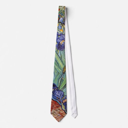 Van Gogh Irises Impressionist Painting Tie