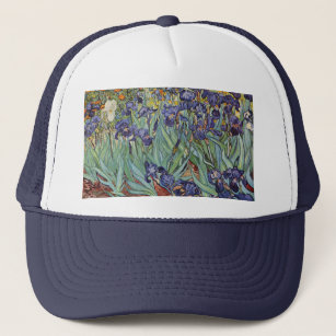 Van Gogh Irises Impressionist Painting Trucker Hat