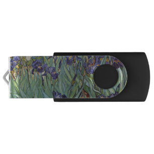 Van Gogh Irises Impressionist Painting USB Flash Drive