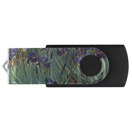 Van Gogh Irises Impressionist Painting USB Flash Drive