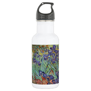 Van Gogh Irises Impressionist Painting Water Bottle