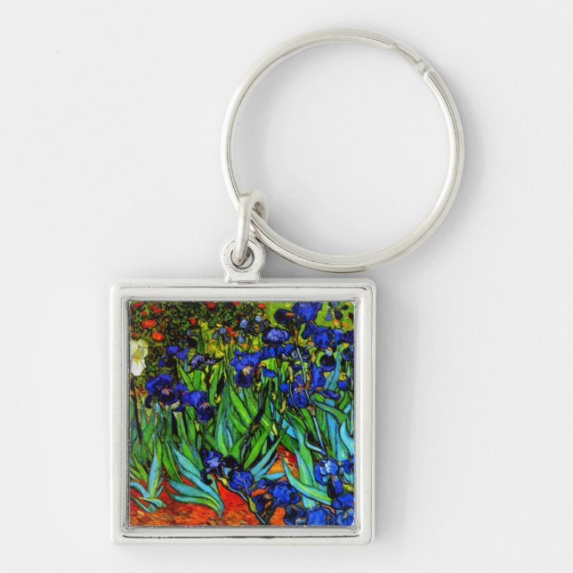 Van Gogh - Irises Keychain (Front)